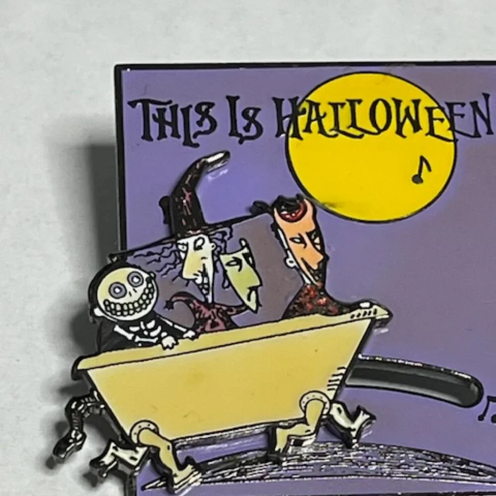 Disney This Is Halloween Walking Bathtub Slide Lapel Vest Hat Pin 1.25